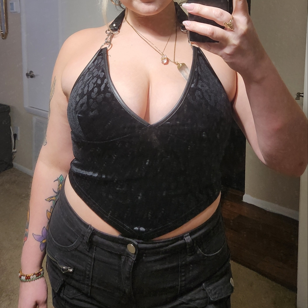 Goth Halter Top - Picture 2 of 3